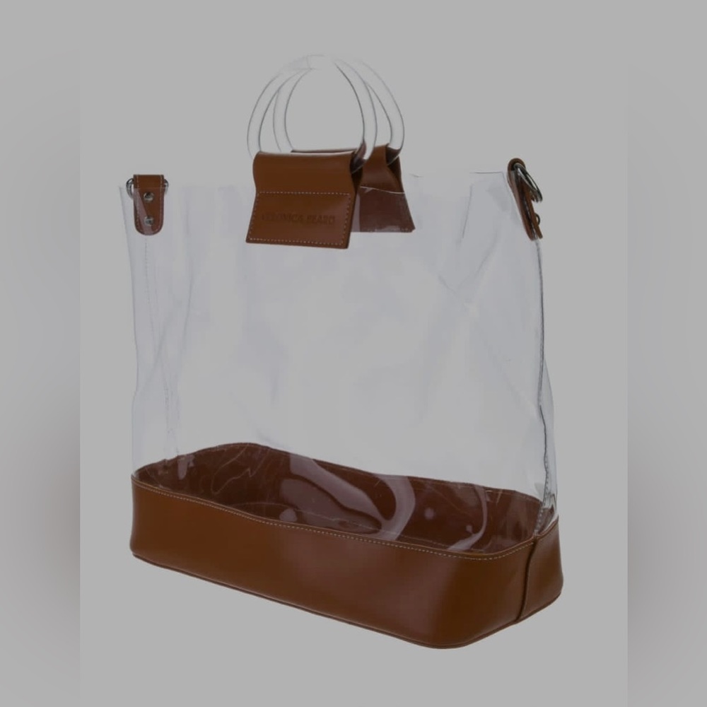 Brand New Veronica Beard PVC Clear Large Tote Bag